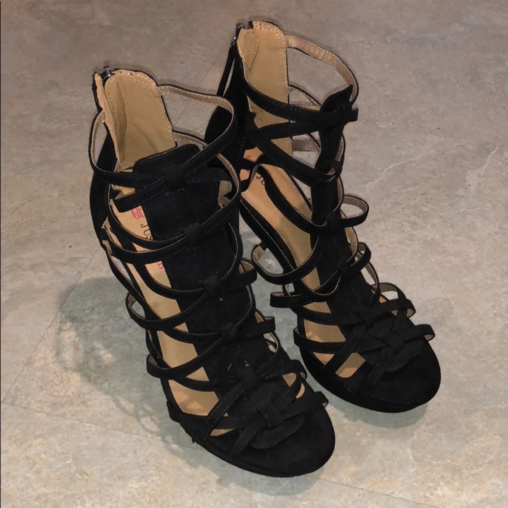 Criss cross heels